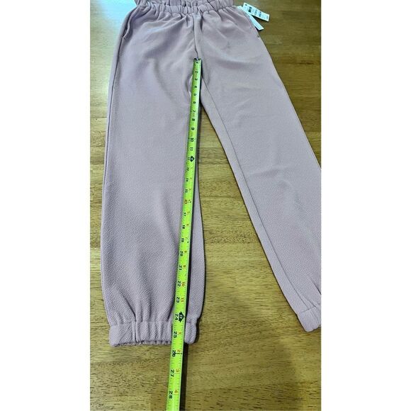 Bar III Essentials Women's Paperbag Jogger Pants Deco Mauve Size 2XS NWT P1-214 - Picture 6 of 10